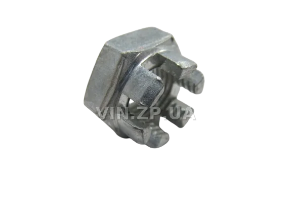 Гайка наконечника рулевых тяг ВАЗ 2108-21099, 2113-2115 МЕТИЗ корончатая, М12 х 1.25 , 1шт 3