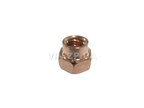 Гайка приемной трубы и коллектора ВАЗ 2101-2107, 2108-21099, 2110 МЕТИЗ омедненная, М8 х 1.25, 1шт 2