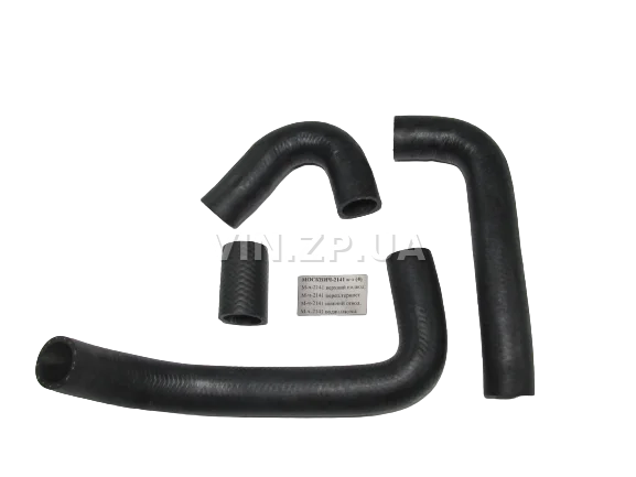 Патрубок радиатора РЕМ Москвич 2141, 21412, двиг 1.5-1.7л, охлаждения, комплект 4шт 1