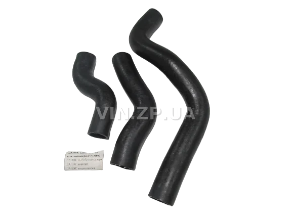 Патрубок радиатора РЕМ Ланос 1.5л без кондиционера, охлаждения, комплект 3шт 1