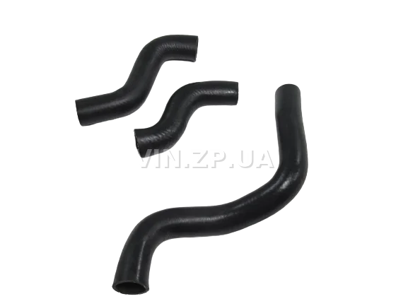 Патрубок радиатора РЕМ Ланос 1.5л с кондиционером, охлаждения, комплект 3шт