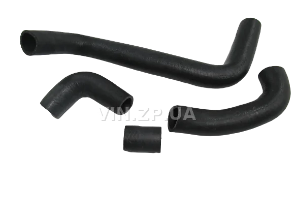 Патрубок радиатора РЕМ ВАЗ 2104, 2105, 2107, охлаждения, комплект 4шт на медный радиатор