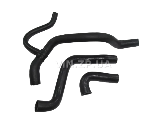 Патрубок радиатора РЕМ Калина ВАЗ 1117, 1118, 1119, дв 8-кл, охлаждения, комплект 3шт 3