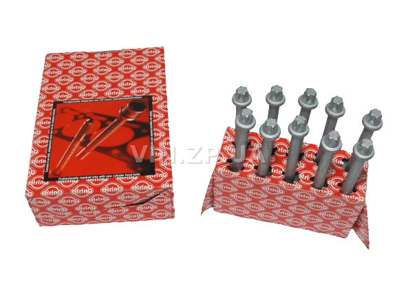 Болт головки ГБЦ Ланос, Нексия, Авео 1.5 ELRING М10 х 1.25 х 140, к-кт 10шт, ОЕМ 94501001 1