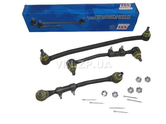 Трапеция рулевая LSA ВАЗ 2101, 2102, 2103, 2104, 2105, 2106, 2107, рулевые тяги, наконечники, комплект с крепежом 1