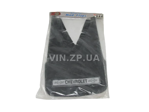 Брызговики Авео, Ланос, Сенс MD универсальные "CHEVROLET", к-кт 2шт, 350 х 225 мм, резина 2