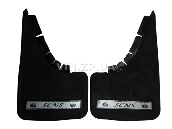 Брызговики Сенс, Ланос MD универсальные, надпись "SENS", к-кт 2шт, 350 х 225 мм, резиновые