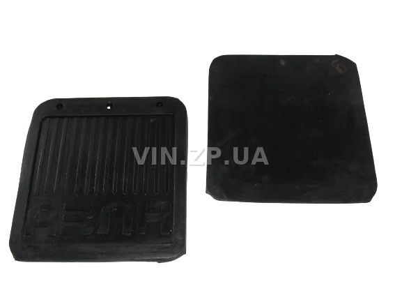 Брызговики Москвич 412, 2140 АРК задние, к-кт 2шт, надпись "АЗЛК",  225 х 200 х 6 мм, резиновые 3