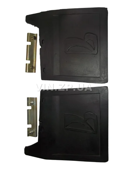 Брызговики ВАЗ 2101-2107 АРК задние, к-кт 2шт с креплением, рисунок "ЛАДЬЯ", резина