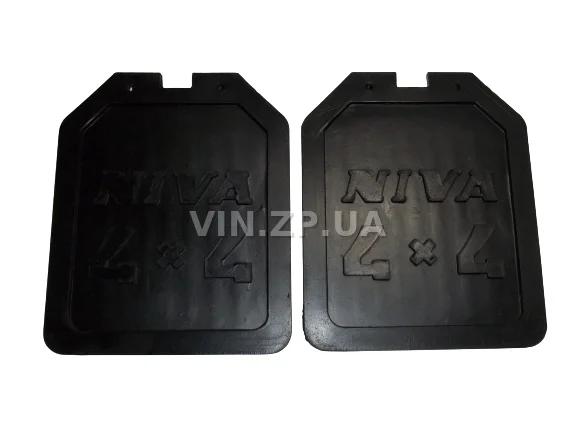 Брызговики ВАЗ 2121, 21213 АРК задние, к-кт 2шт, рисунок "NIVA 4 x 4", резиновые