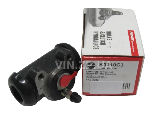 Цилиндр тормозной задний М12 ФЕНОКС
 ГАЗ 2401, 3302, 2217, 2705, 31105, диаметр  32 мм