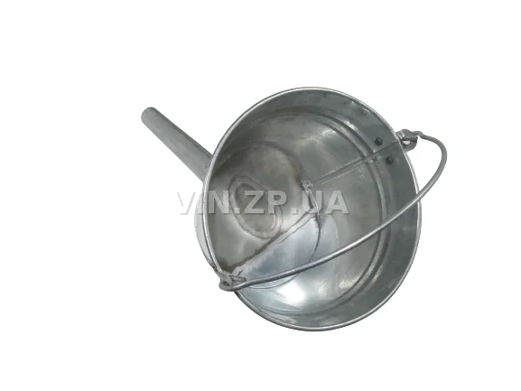 Лейка топливная 5.0л, носик d 33мм прямой под углом 45 гр ВИДЕКС бензин, дизель, с сеткой-фильтром, оцинкованная В-3 4