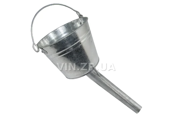 Лейка топливная 5.0л, носик d 33мм прямой под углом 45 гр ВИДЕКС бензин, дизель, с сеткой-фильтром, оцинкованная В-3 5