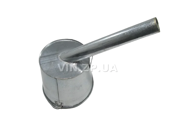 Лейка топливная 5.0л, носик d 33мм прямой под углом 45 гр ВИДЕКС бензин, дизель, с сеткой-фильтром, оцинкованная В-3 6