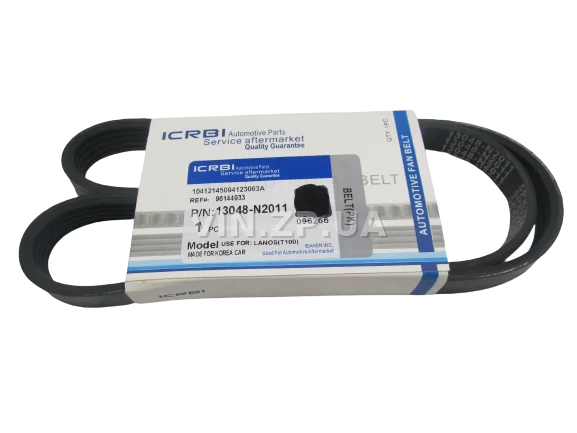 Ремень генератора CRB Ланос 1.5, Нексия, с гидроусилителем руля, 5PK970, OEM 96144933