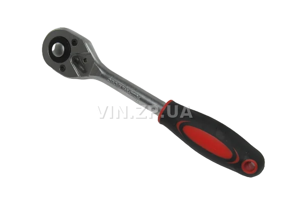 Вороток трещотка 1/2" INTERTOOL 24 зуба, длина 250мм, CrV, с храповым механизмом 4