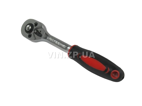 Вороток трещотка 1/4" INTERTOOL 24 зуба, длина 150мм, CrV, с храповым механизмом 4