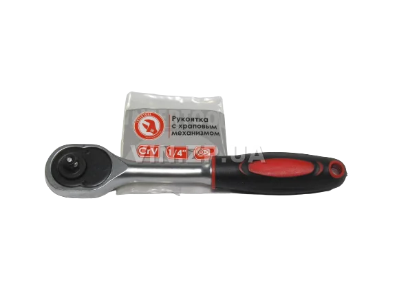Вороток трещотка 1/4" INTERTOOL 24 зуба, длина 150мм, CrV, с храповым механизмом