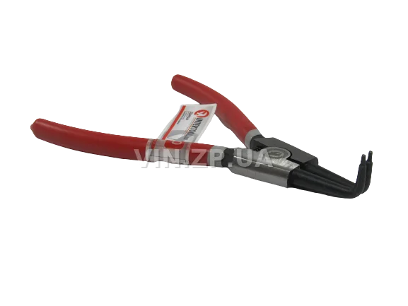 Щипцы снятия установки стопорных колец INTERTOOL 180 мм, изогнутые на разжим 2