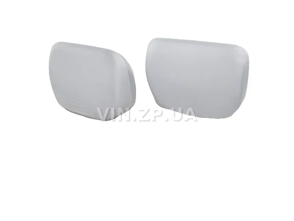 Чехлы на подголовники VRN белые без надписи, комплект 2 шт 2