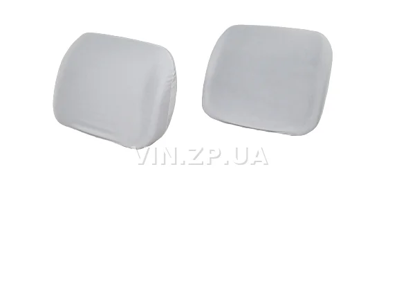 Чехлы на подголовники VRN белые без надписи, комплект 2 шт
