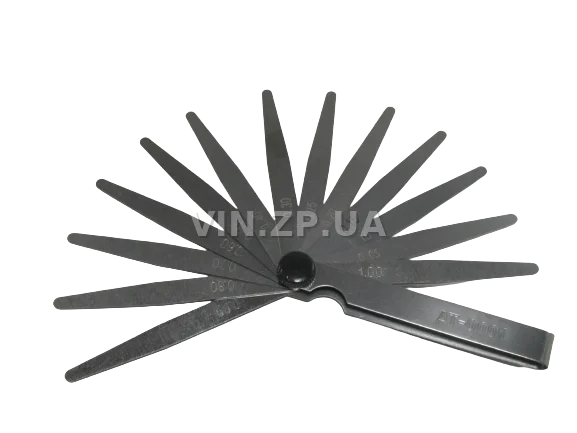 Щуп регулировки клапанов 0,05-1,0 мм INTERTOOL 13 шт