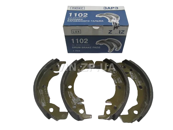 Колодки тормозные задние ЗАРЗ Таврия 1102, Славута 1103, Дана 1105, комплект 4шт