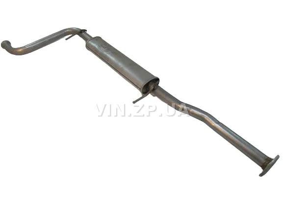Резонатор ВАЗ 2110, 2111, 2112, с 2007г, 16-клап. под катализатор POLMO труба 570 мм, крепления на трубе, алюминизированный 3