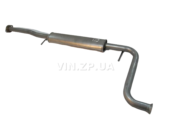 Резонатор ВАЗ 2110, 2111, 2112, с 2007г, 16-клап. под катализатор POLMO труба 570 мм, крепления на трубе, алюминизированный 1