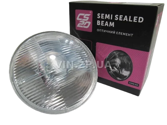 Фара оптический єлемент ВАЗ 2101, 21011, 2102, 2121, 21213, ГАЗ 24, 2410 CS-20 с подсветкой, без отражателя 3