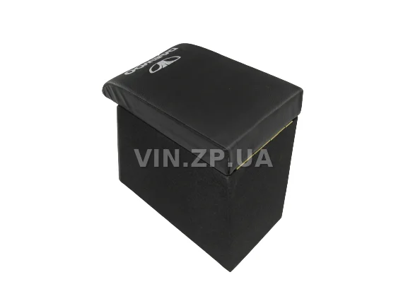 Подлокотник органайзер VRN Ланос, Сенс, черный с вышивкой "Daewoo Lanos" 3