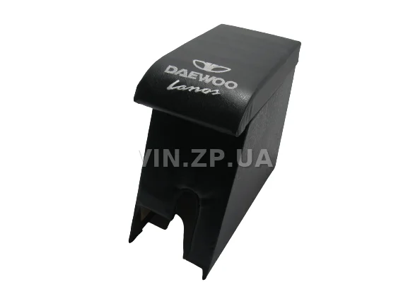 Подлокотник органайзер VRN Ланос, Сенс, черный с вышивкой "Daewoo Lanos"