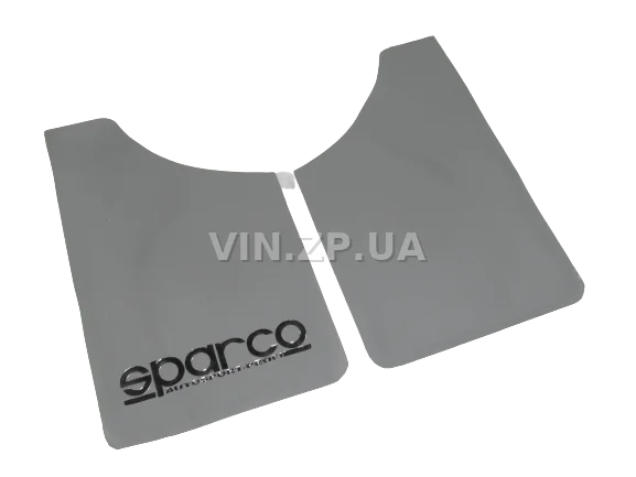 Брызговики SPARCO 360 х 220 мм, универсальные, серые, к-кт 4шт, мягкий капрон 4