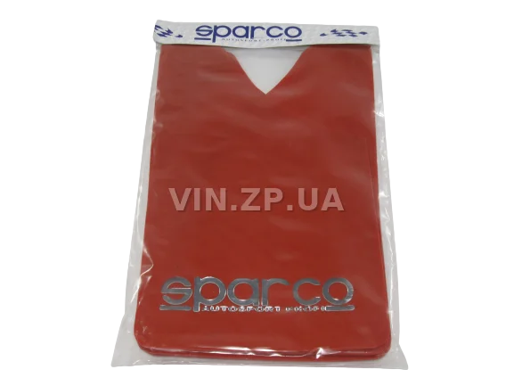 Брызговики SPARCO 360 х 220 мм, универсальные, красные, к-кт 4шт, мягкий капрон 2
