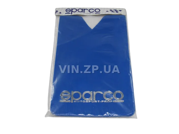 Брызговики SPARCO 360 х 220 мм, универсальные, синие, к-кт 4шт, мягкий капрон 2