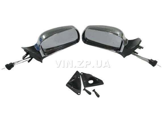 Зеркало ВАЗ 2108, 2109, 21099, 2113, 2114, 2115, с регулировкой, хром, к-кт 2шт VITOL 3