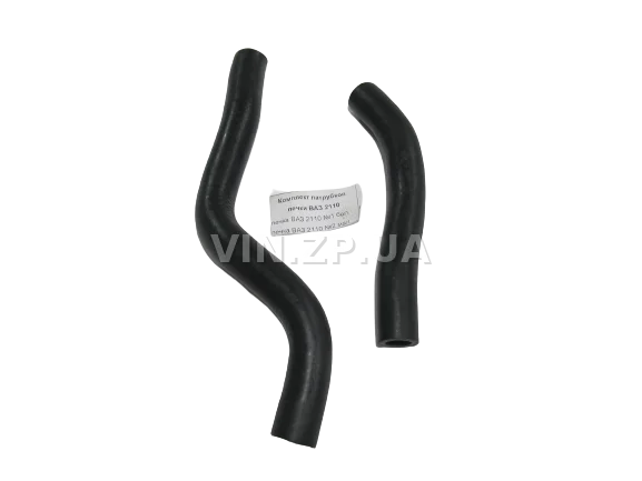 Патрубок отопителя печки РЕМ ВАЗ 2110, 2111, 2112, 2003-2005гг, комплект 2шт, d18 x L230, d18 x L340 2