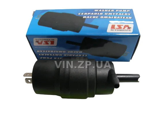 Насос бачка омывателя LSA ВАЗ 2108, 2109, 2114, 2115, 2110, ГАЗ 3110, 3302, 2217, 2705, 3110, 31105, нового образца, черный