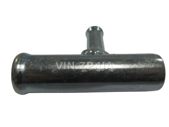 Трубка ГБЦ Сенс 1.3, Ланос 1.4, под кран печки, 1 вывод под 90гр АВТОЗАЗДЕТАЛЬ