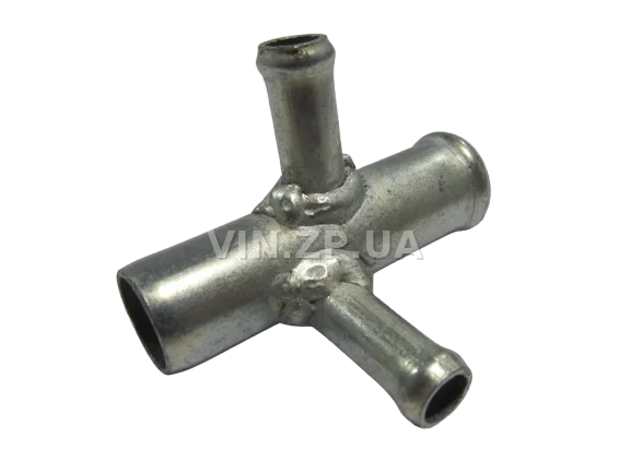 Трубка ГБЦ Сенс 1.3, Ланос 1.4, Славута 1103, 1105, под кран печки, 2 вывода АВТОЗАЗДЕТАЛЬ