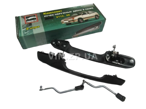 Ручка двери ВАЗ 2108, 2113, наружная, Евро, к-кт 2шт ТЮН-АВТО