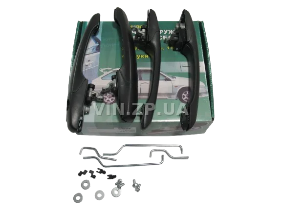 Ручка двери ВАЗ 2109, 21099, 2114, 2115, наружная, Евро, к-кт 4шт ТЮН-АВТО