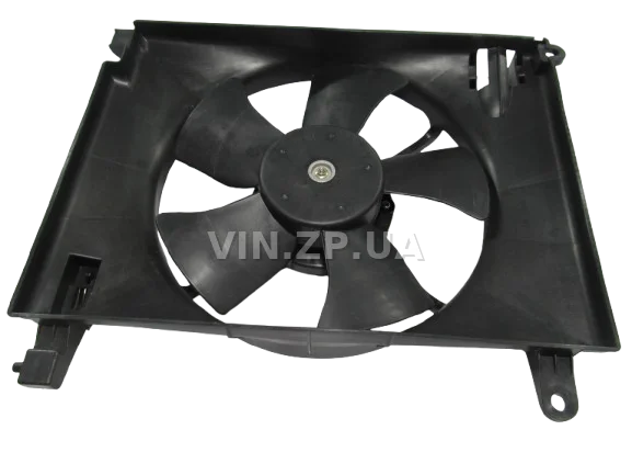 Вентилятор охлаждения Авео 1.5-1.6 без кондиционера, основной HAN с диффузором и мотором, 96536522