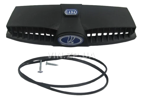 Дефлектор воздухозаборника капота ВАЗ 2101, 2102, 2103, 2106 BAGIS синий значок, к-кт 2шт 2