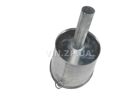 Лейка топливная 5.0л, носик d 33мм вертикальный ВИДЕКС бензин, дизель, с сеткой-фильтром, оцинкованная В-4 2