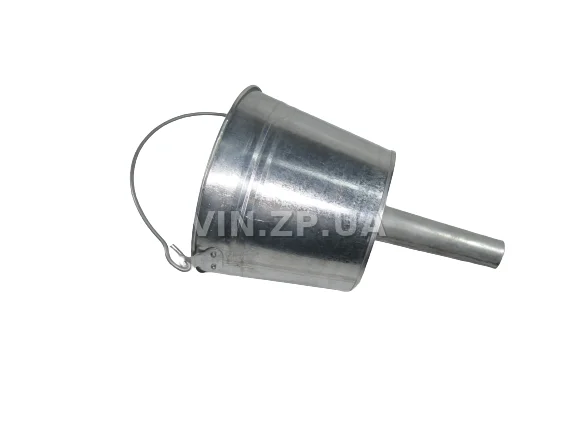 Лейка топливная 5.0л, носик d 33мм вертикальный ВИДЕКС бензин, дизель, с сеткой-фильтром, оцинкованная В-4 3