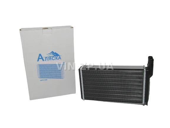 Радиатор отопителя печки АЛЯСКА ВАЗ 2108, 2109, 21099, 2113, 2114, 2115, ЗАЗ Таврия 1102, 1103, 1105, алюминиевый