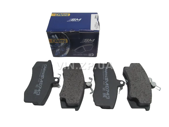 Передние тормозные колодки DAfmi ВАЗ 2108, 2109, 21099, 2113, 2114, 2115, к-кт 4 штуки, серия Semi Metallic