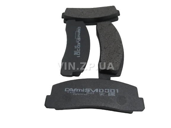 Передние тормозные колодки DAfmi ВАЗ 2121, 21213, 21214, 2123, 2131, к-кт 4 штуки, серия Semi Metallic 2