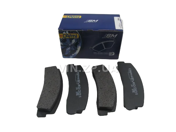Передние тормозные колодки DAfmi ВАЗ 2121, 21213, 21214, 2123, 2131, к-кт 4 штуки, серия Semi Metallic
